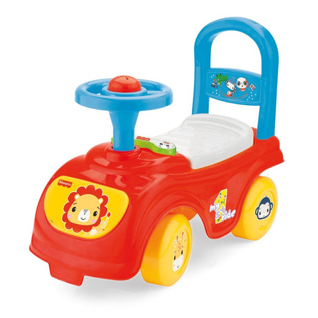 Fisher price marche voiture + klaxon rouge bleu jaune