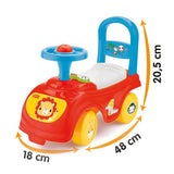 Fisher price marche voiture + klaxon rouge bleu jaune