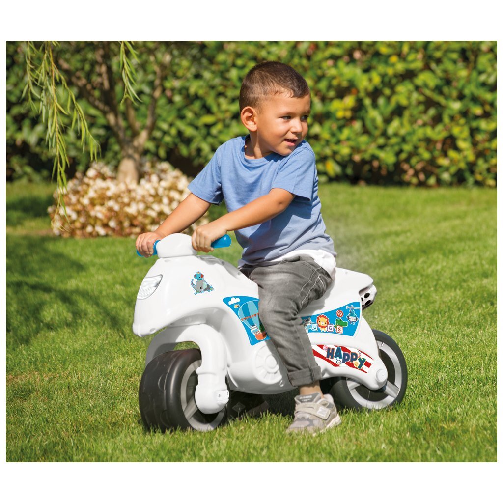 Dolu fisher price moteur en marche blanc bleu rouge