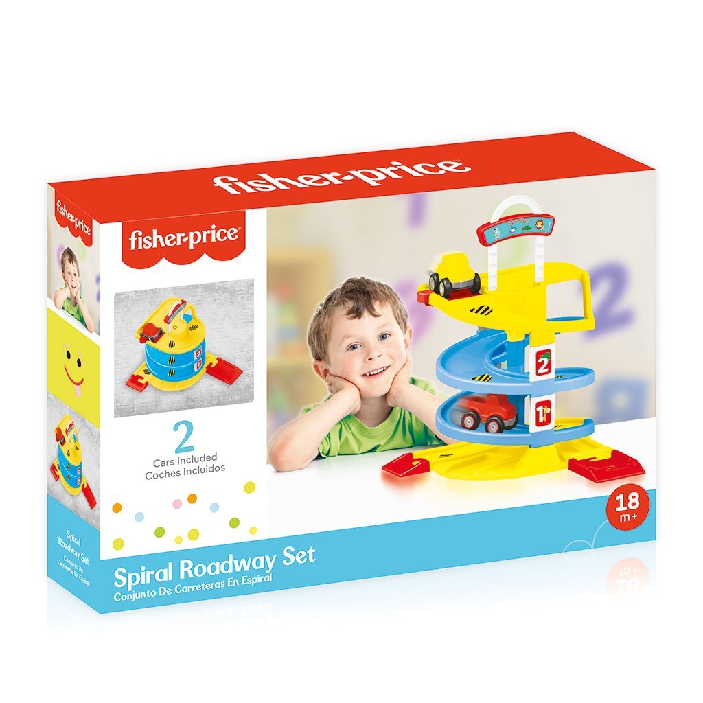 Ensemble de jeu de voiture en spirale Dolu Fisher Price