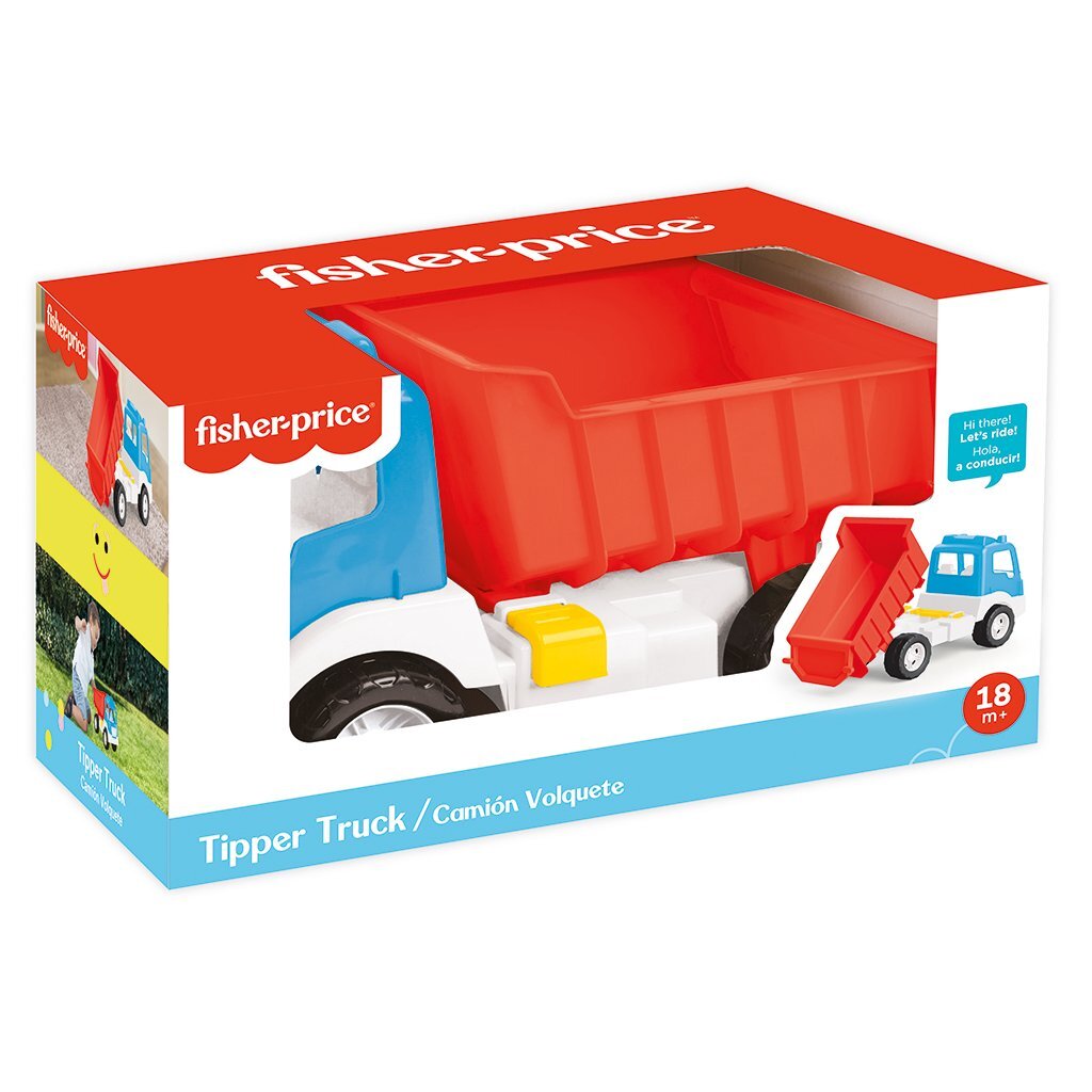 Dolu fisher price camion benne blanc bleu rouge