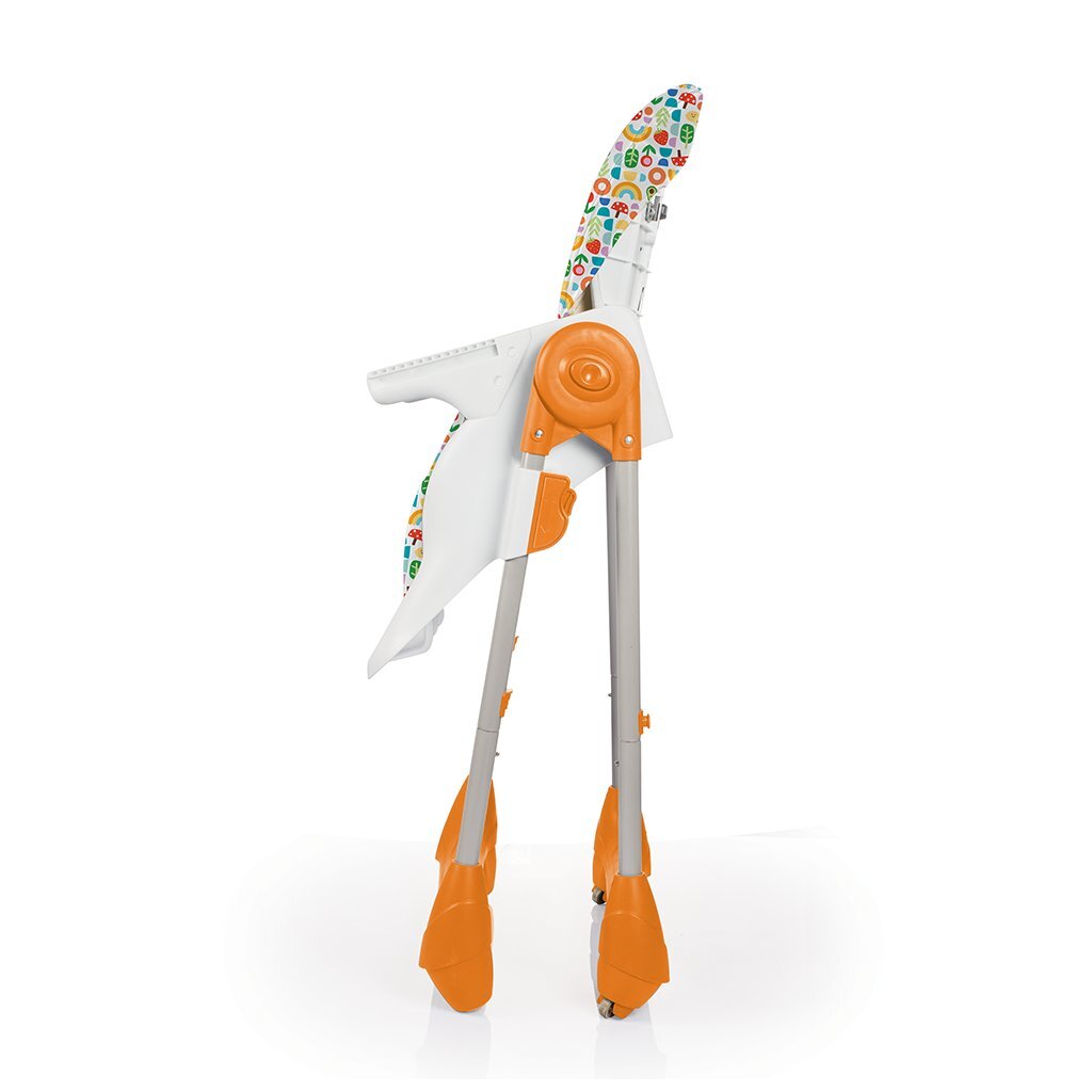 Dolu fisher price chaise haute de luxe 105x57x87 cm blanc orange