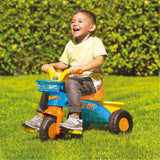 Tricycle Dolu hotwheels + son 50x64x46 cm orange bleu jaune