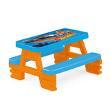 Table de pique-nique Dolu hotwheels bleu orange