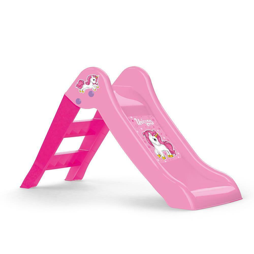 Dolu meng éischt Slide Unicorn Pink