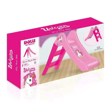 Dolu mon premier toboggan licorne rose