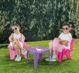 Table et chaises rose licorne Dolu