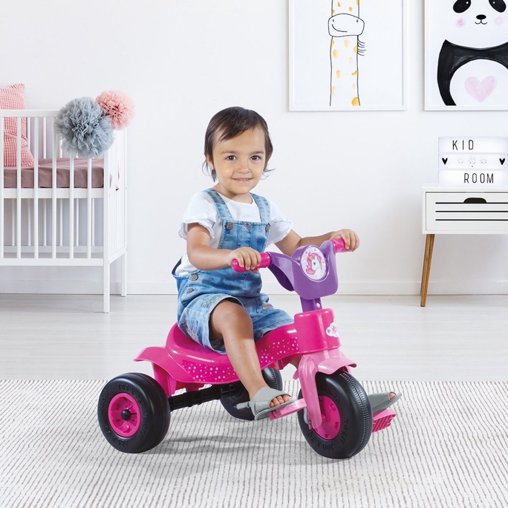 Tricycle licorne Dolu 42x60x49 cm rose