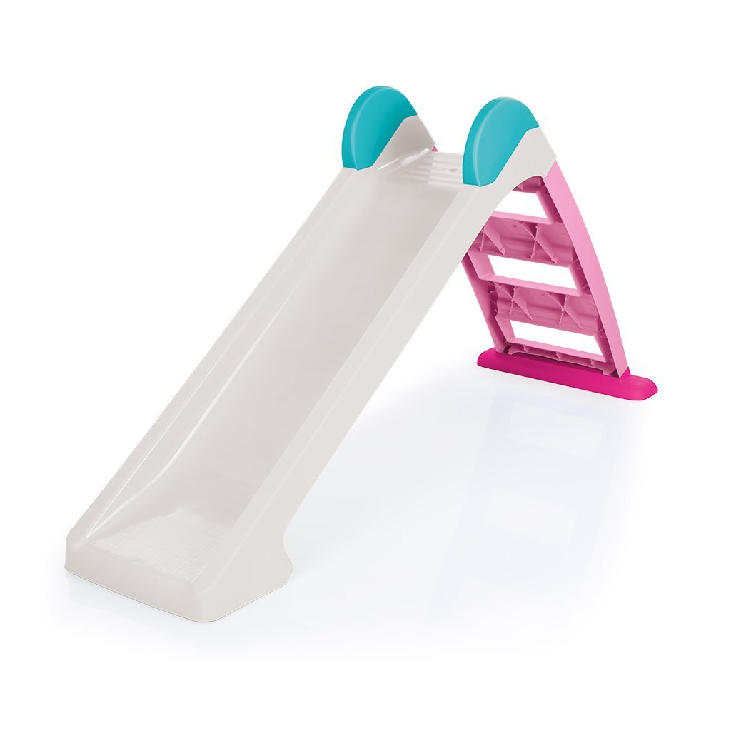Dolu toboggan 72x133x45 cm blanc rose bleu