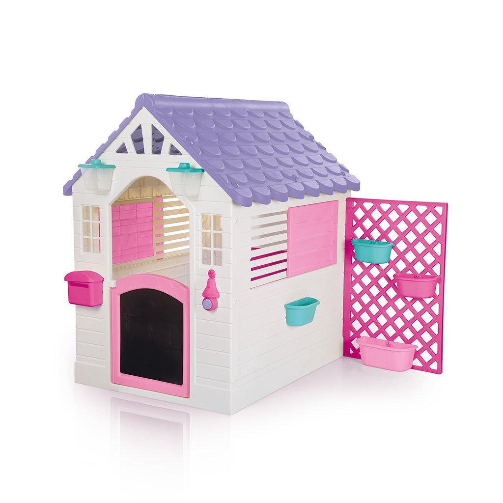 Cabane de jardin Dolu 140x127x107,5 cm + son rose violet