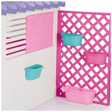 Cabane de jardin Dolu 140x127x107,5 cm + son rose violet