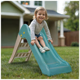 Toboggan Dolu 70,5x117x48,5 cm blanc vert