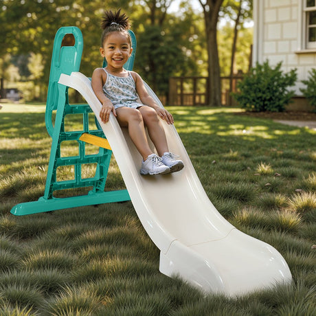Dolu grand toboggan aquatique 144x85x189 cm vert blanc