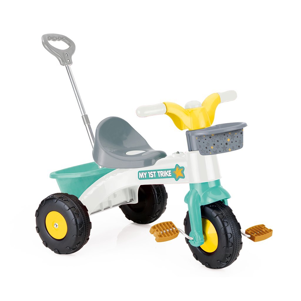 Tricycle Dolu 70x47x70 cm vert jaune blanc gris