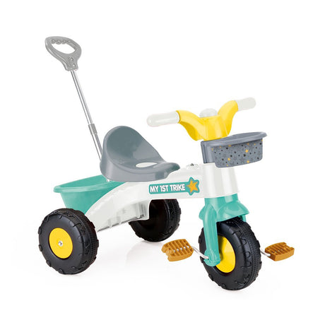 Tricycle Dolu 70x47x70 cm vert jaune blanc gris