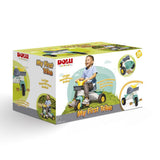 Tricycle Dolu 70x47x70 cm vert jaune blanc gris