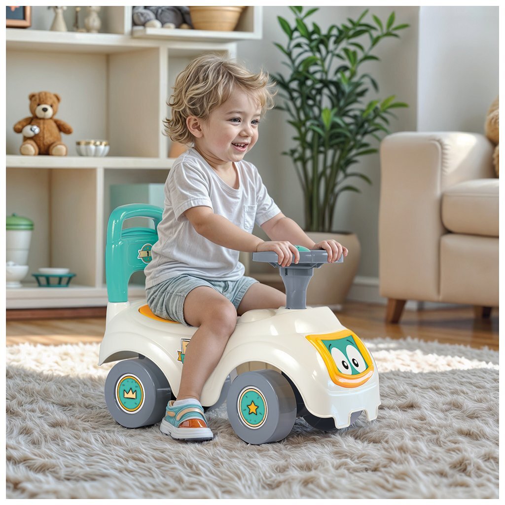 Voiture de marche Dolu blanc vert jaune