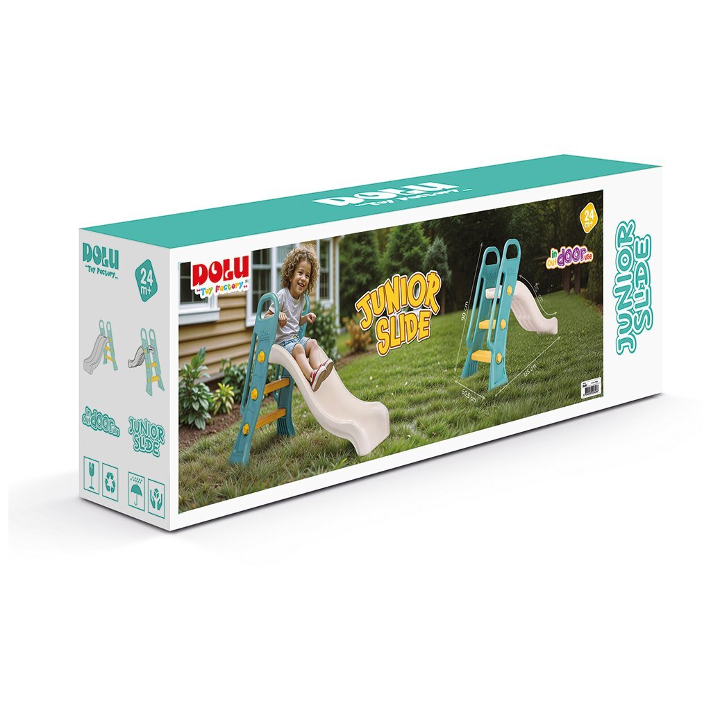 Toboggan Dolu 60,5x135x90 cm blanc vert