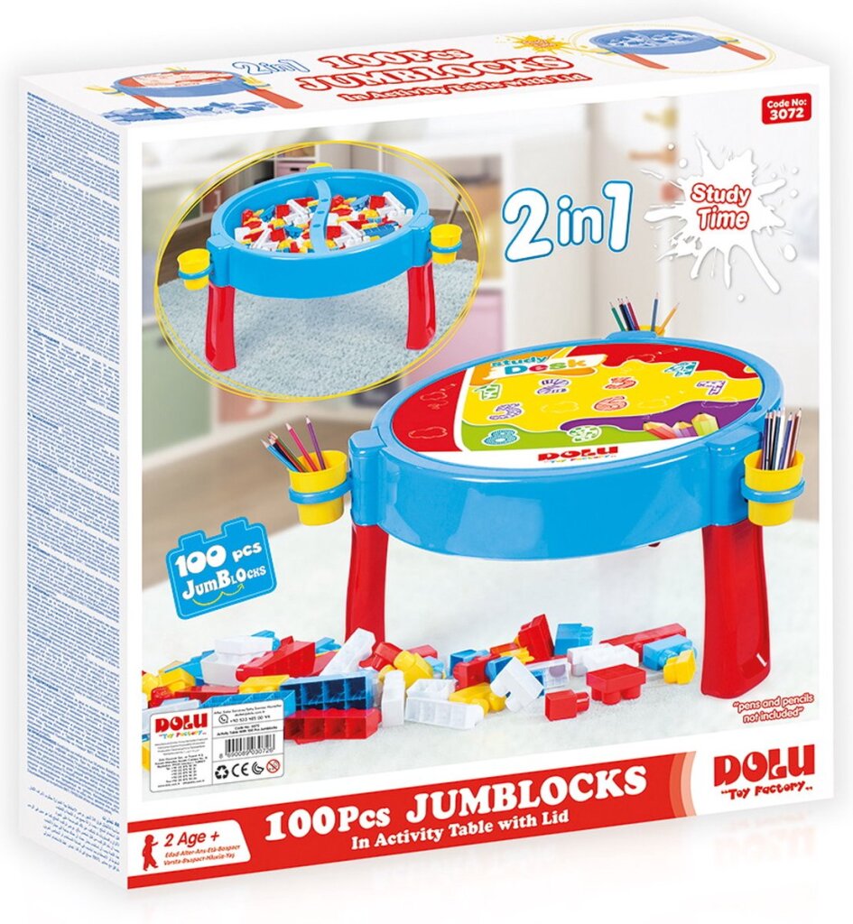 Table d'activités Dolu comprenant 100 blocs