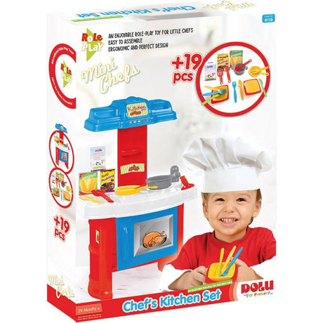 Dolu chef #039;s cuisine jouet cuisine 19 pièces