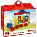 Train à blocs Dolu avec 45 blocs