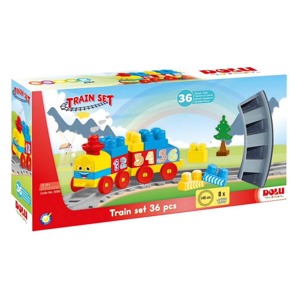 Dolu Block Train 36-Piece