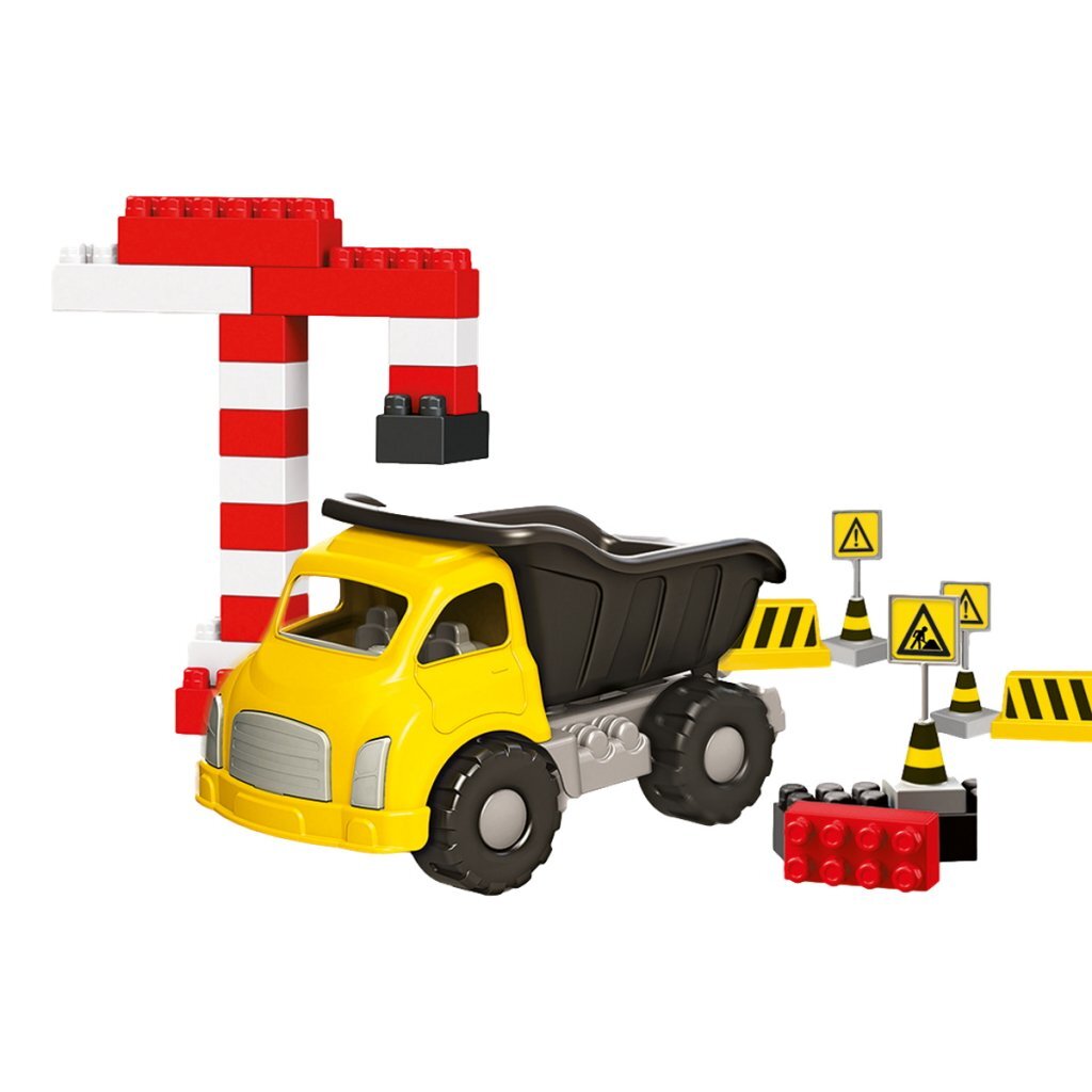 Camion de chantier Dolu jumbo avec accessoires 40 pièces