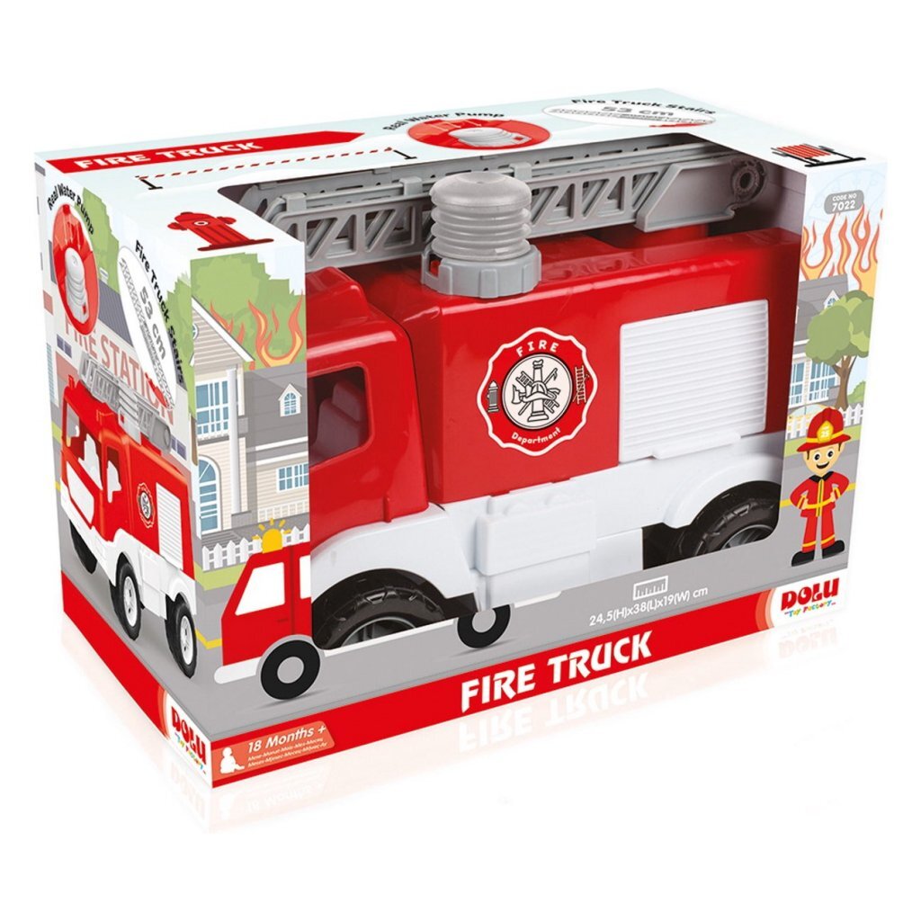 Camion de pompier Dolu rouge blanc