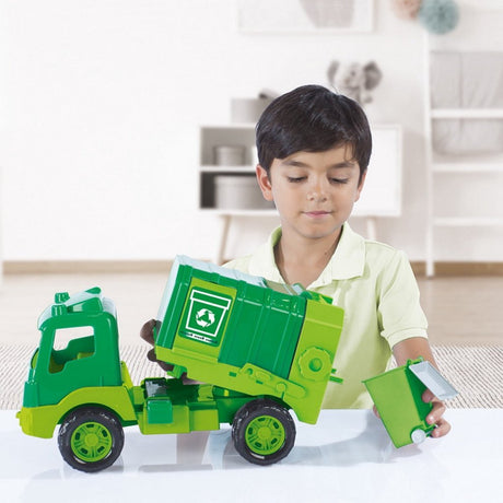 Camion poubelle Dolu 43 cm vert