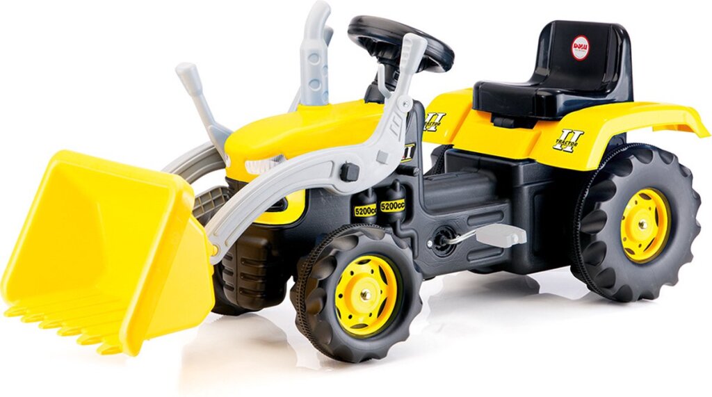 Dolu Loader Ride sur le tracteur
