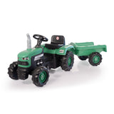Tracteur à pédale Dolu avec remorque vert
