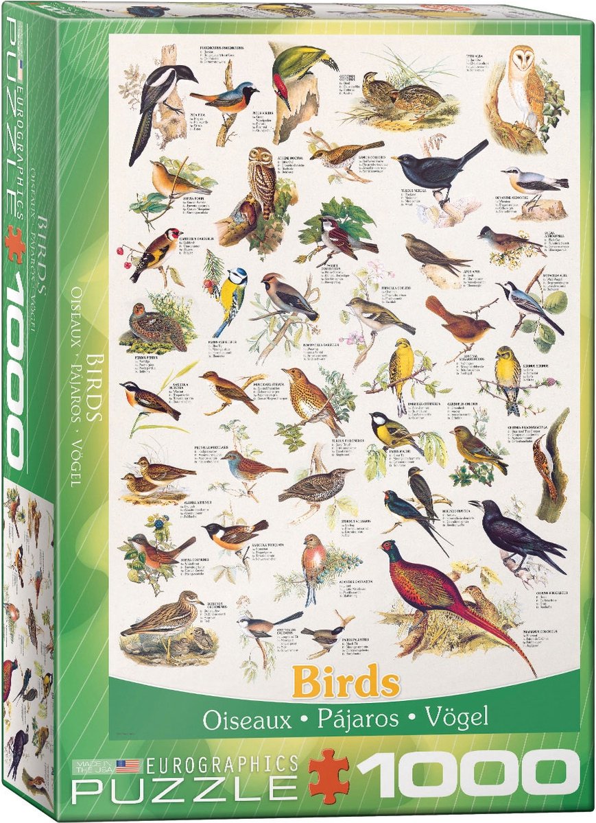 Eurographics - oiseaux [oiseaux] - 1000 pièces 48×68cm (l×h) - puzzle