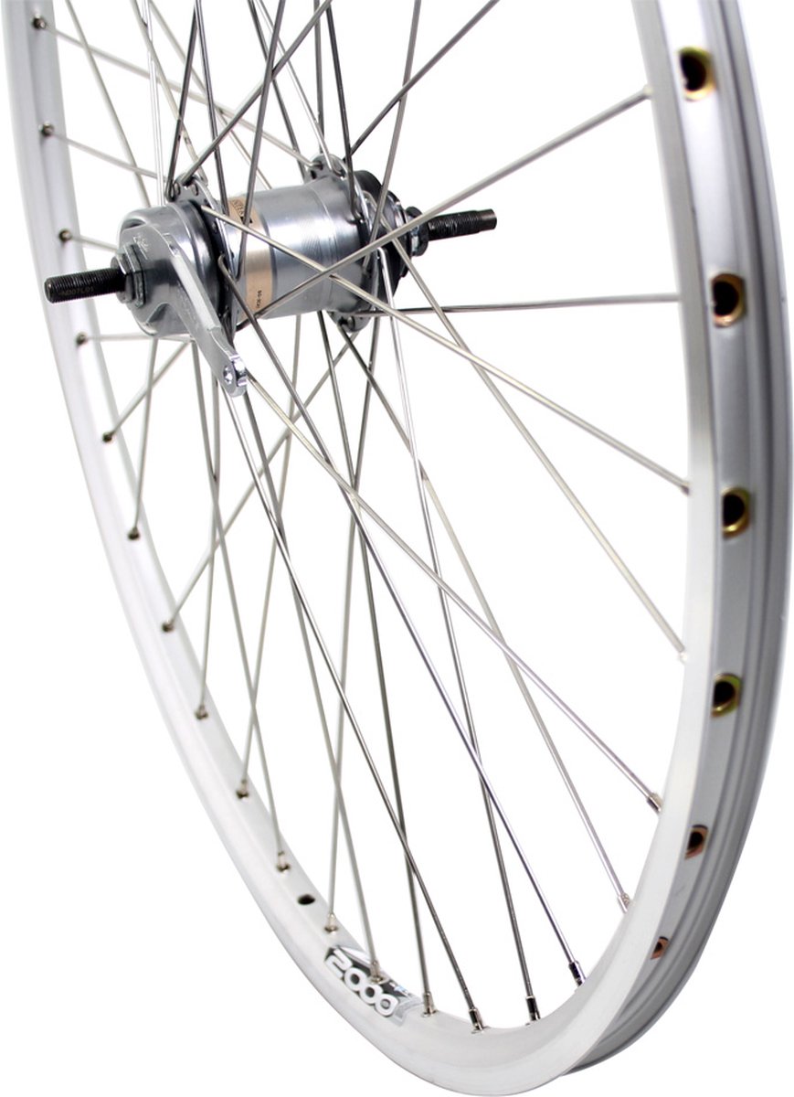 Roue arrière Roland 28 Nexus 3 RN ZAC2000 en argent en acier inoxydable SPK