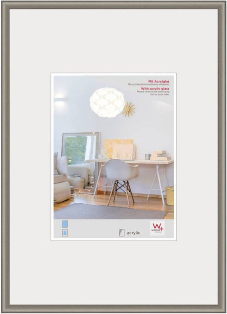Walther new lifestyle - cadre en plastique - format photo 42x59,4 cm (din A2) - acier