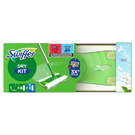 Kit de démarrage pour nettoyant pour sols Swiffer 12 pièces