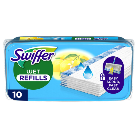 Swiffer lingettes humides pour sols agrumes frais 10 pièces (1112115)