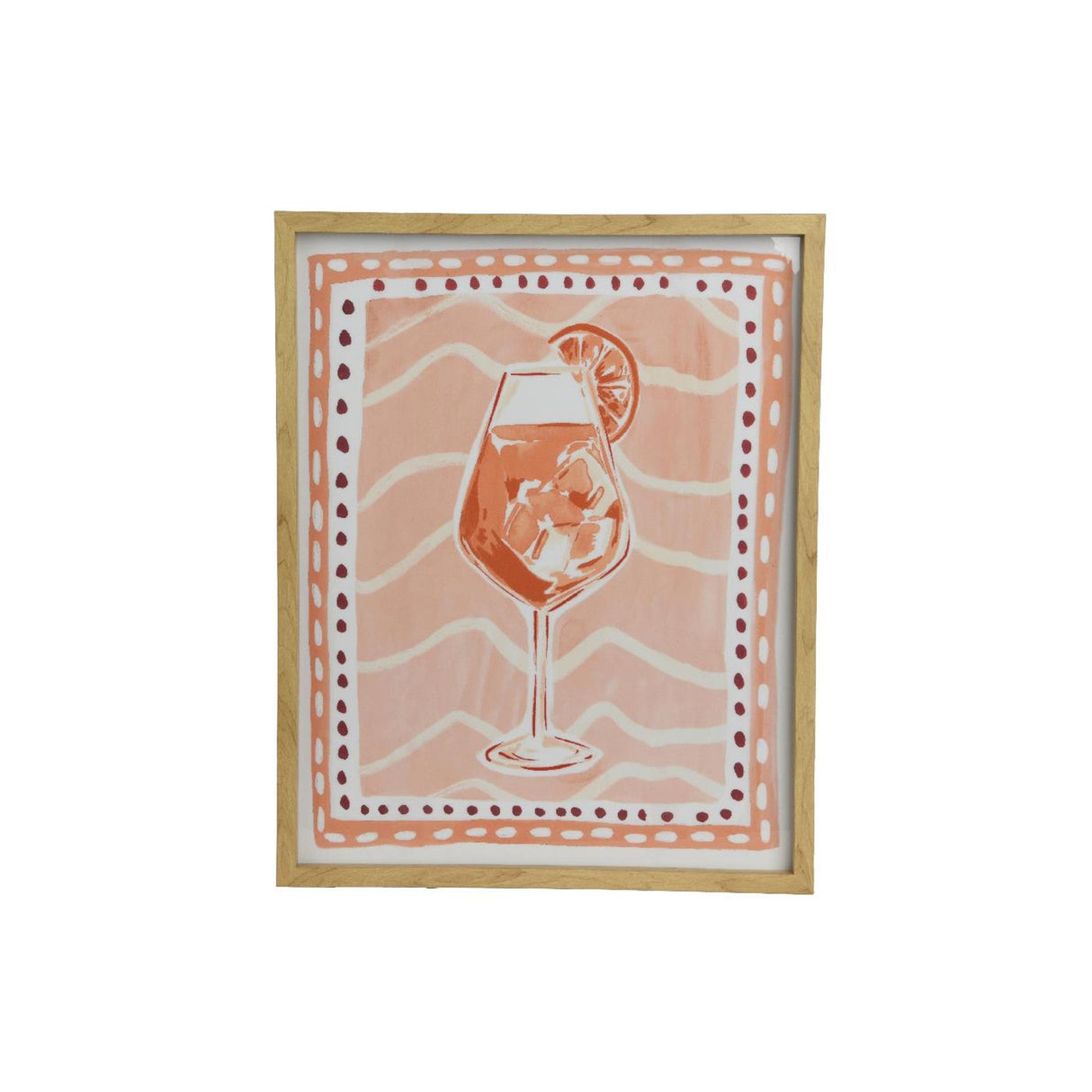 Decoris déco murale toile cocktail 40x2,6x50cm