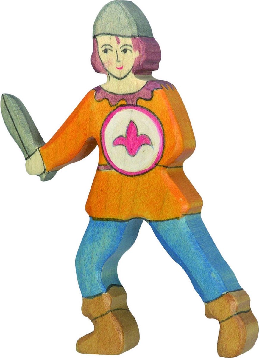 Holztiger Contes de fées et chevaliers - garçon - 10x2x14cm - figurine en bois - fait main