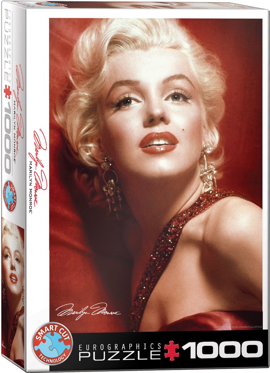 Eurographics - Marilyn Monroe portrait rouge - 1000 pièces 48×68cm (l×h) - puzzle