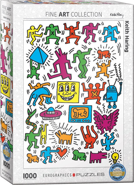 Eurographics - collage - Keith Haring - 1000 pièces 48×68cm (l×h) - puzzle d'art