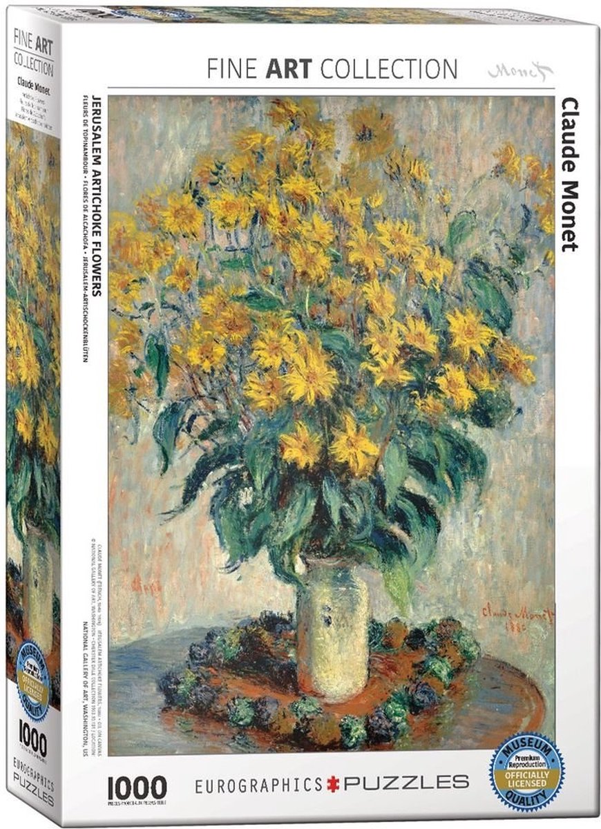 Eurographics - Fleurs de topinambour [topinambours] - Claude Monet - 1000 pièces 48×68cm (l×h) - puzzle d'art