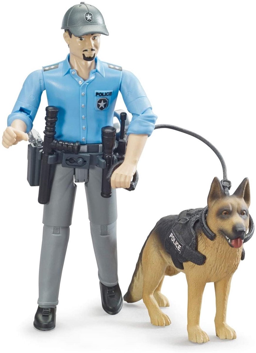 Figurine Bruder Police avec chien B World