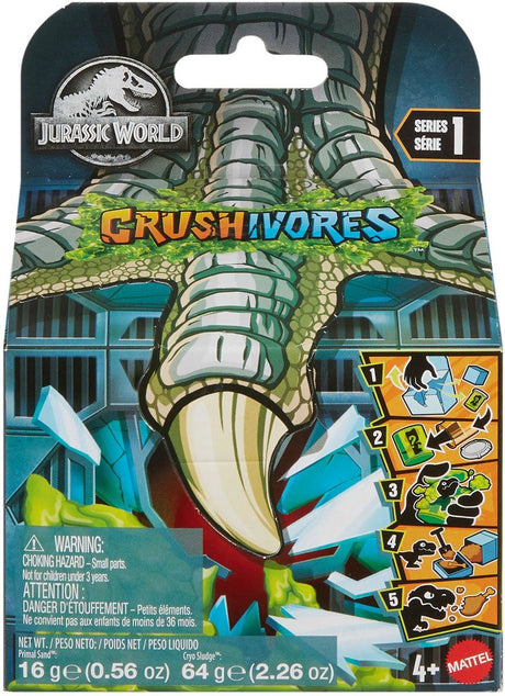 Crushivores du monde jurassique assortis | 3 pièces