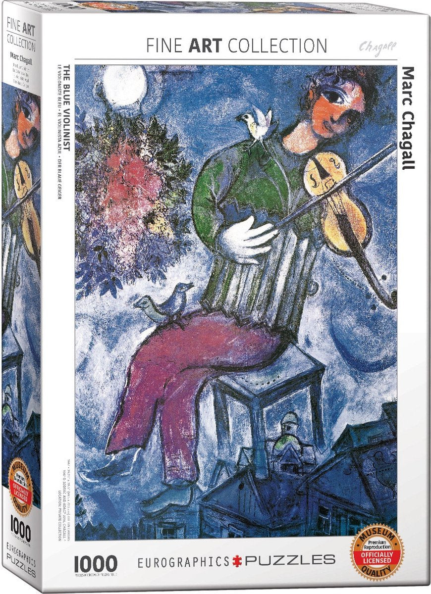 Eurographics - le violoniste bleu [le violoniste bleu] - marc chagall - 1000 pièces 48×68cm (l×h) - puzzle d'art