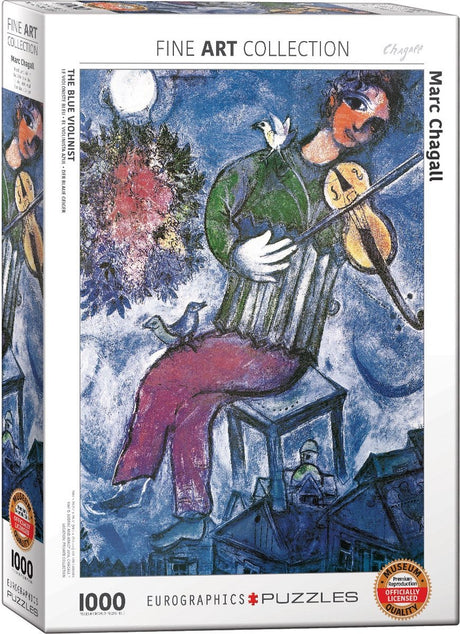 Eurographics - le violoniste bleu [le violoniste bleu] - marc chagall - 1000 pièces 48×68cm (l×h) - puzzle d'art
