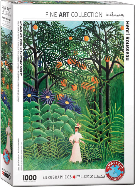 Eurographics - femme dans une forêt exotique [femme dans une forêt exotique] - henri rousseau - 1000 pièces 48×68cm (l×h) - puzzle d'art