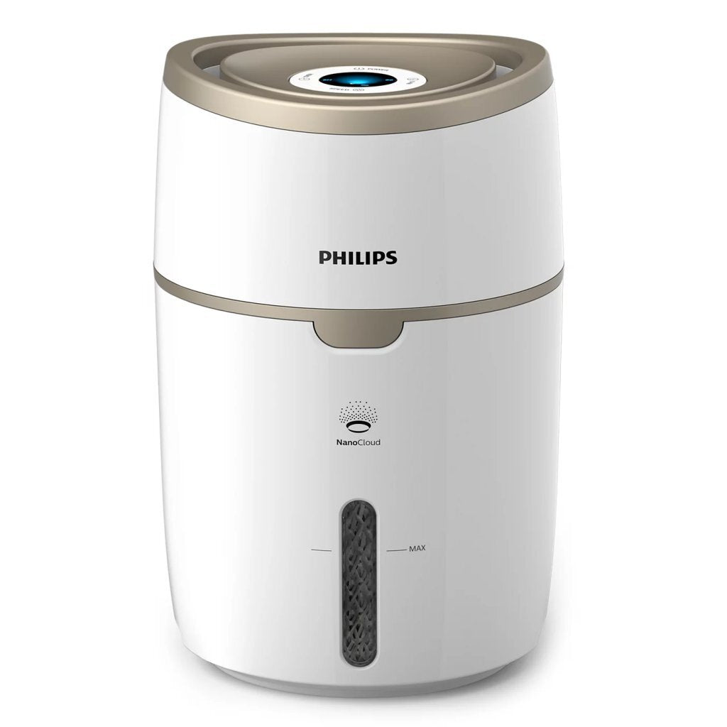 Philips hu4816 10 série 2000 humidificateur 4l champagne blanc
