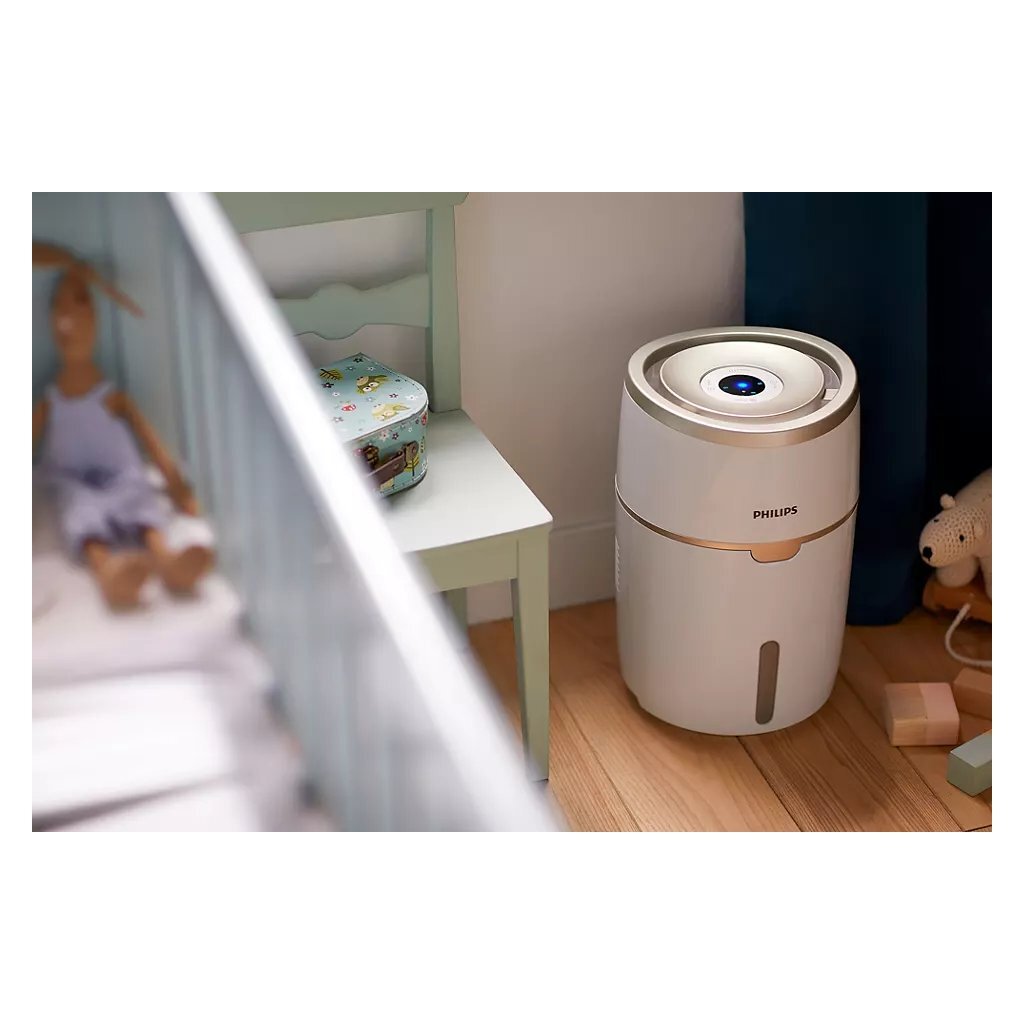 Philips hu4816 10 série 2000 humidificateur 4l champagne blanc