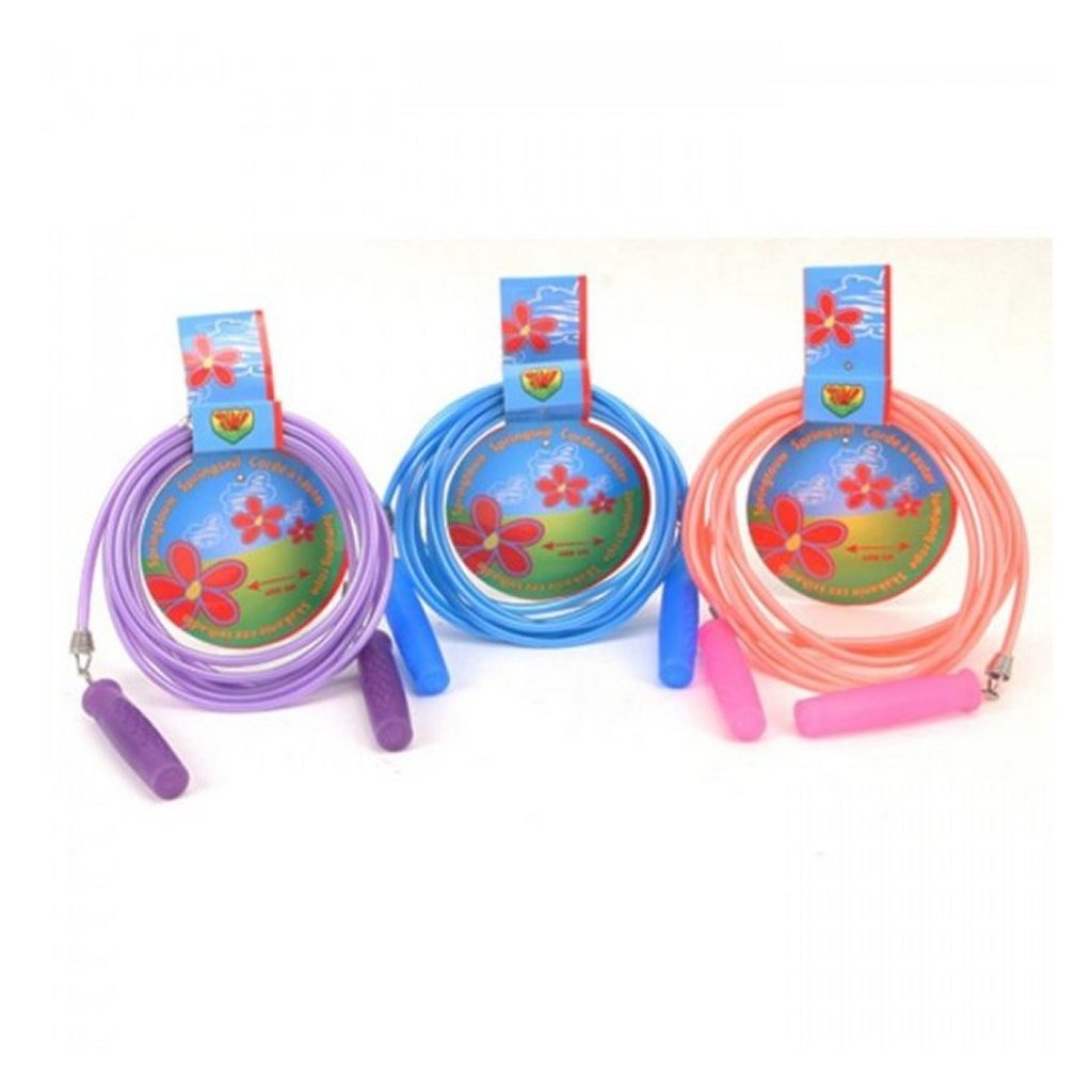 Basic plastic jump rope with glitter 2.3 m