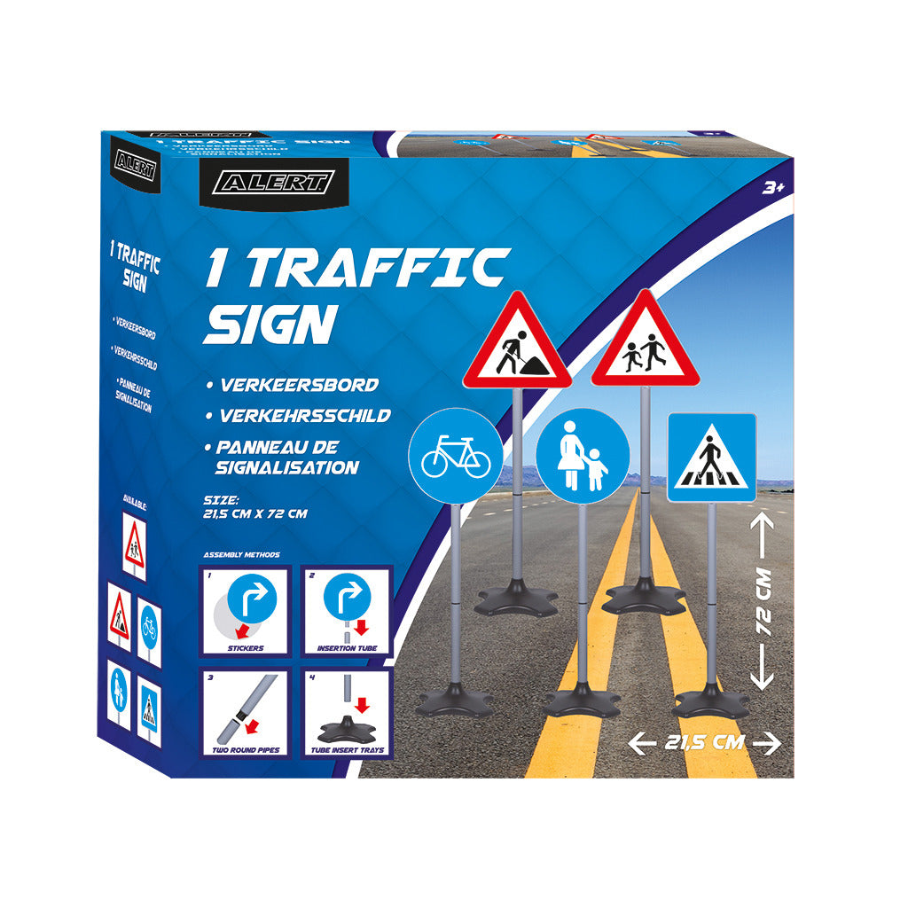 Panneau de signalisation extérieur Alert (1 pièce) assorti | 4 pièces